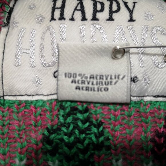 Happy Holidays Urban Heritage Ladies Size Large Bah Humbug Festive Sweater - Picture 5 of 12